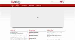 Desktop Screenshot of equinitipremierservices.com