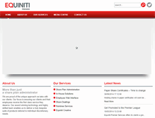 Tablet Screenshot of equinitipremierservices.com